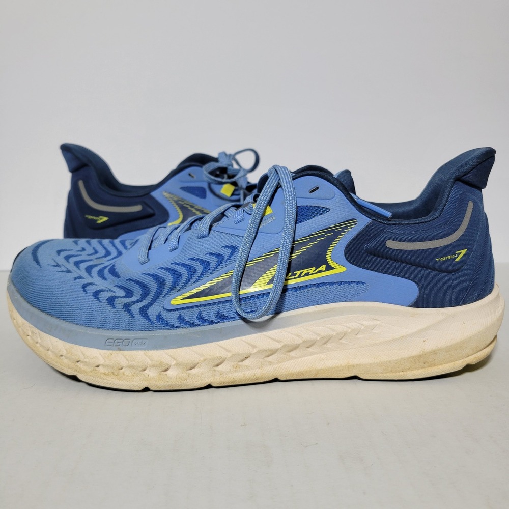 Altra Torin 7 Mens Blue Yellow Road Running Shoes Sneakers AL0A82C4442‎ Size 10